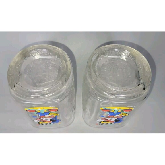 Vtg Set 2 Walt Disney World Drinking Glasses 2000 McDonalds Mickey Mouse Y2K Cup - Picture 8 of 8